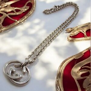 GUCCI Interlocking GG Silver Ag925 Necklace